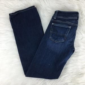 American Eagle 0 short Slim Boot Dark Wash jeans